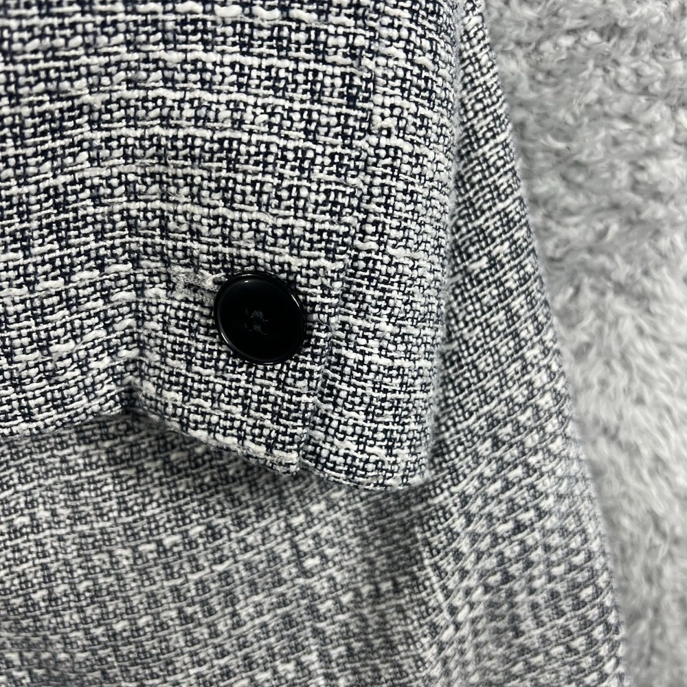 Pendleton Coat Womens 8 Blue White Tweed Mid Length Lined Overcoat‎ Business - Picture 6 of 14